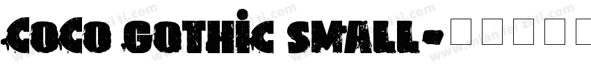 CoCo gothic small字体转换
